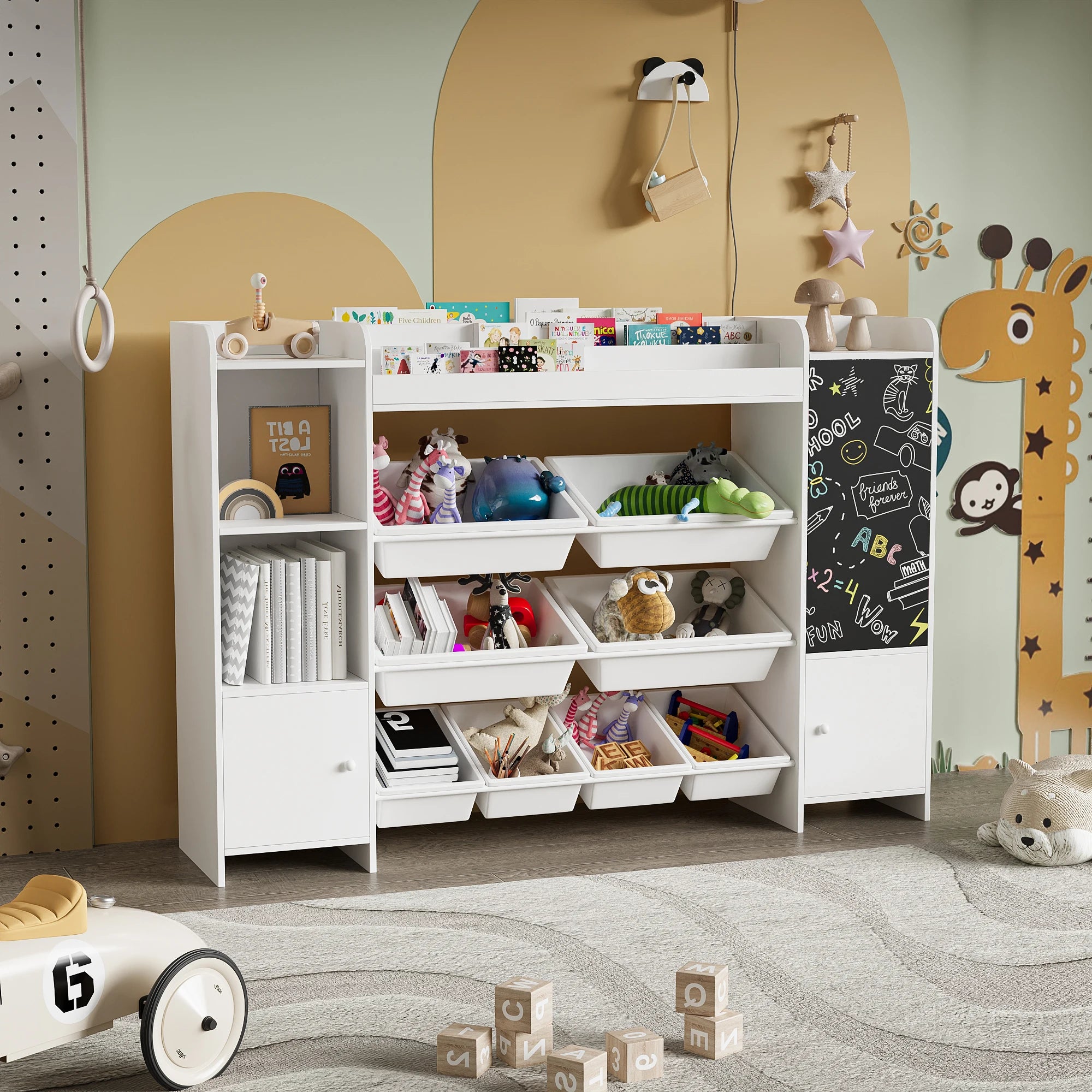 Rosahqnda Children's Multifunctional Bookshelf