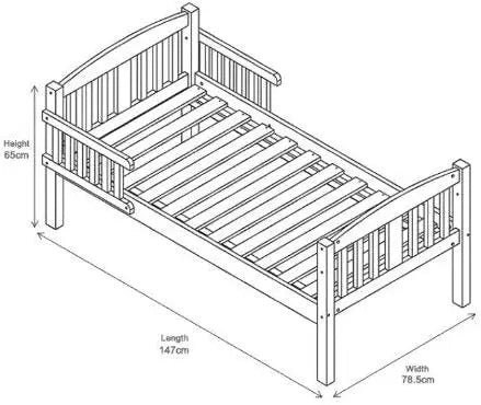 Montana Organic Solid Pine Toddler Bed