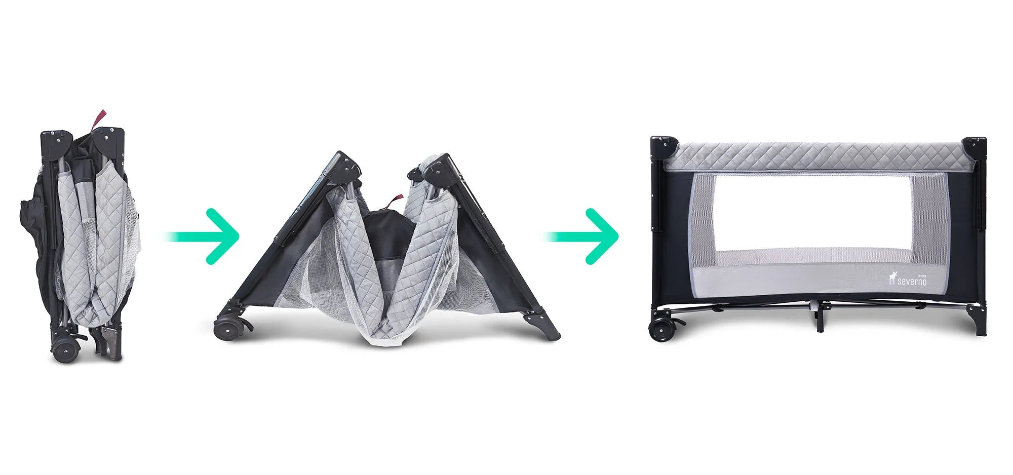 Overnight Travel Cot Collapsible Delivery 3 Levels Bag Mosquito Coat Side Side Side Hanging Mattress