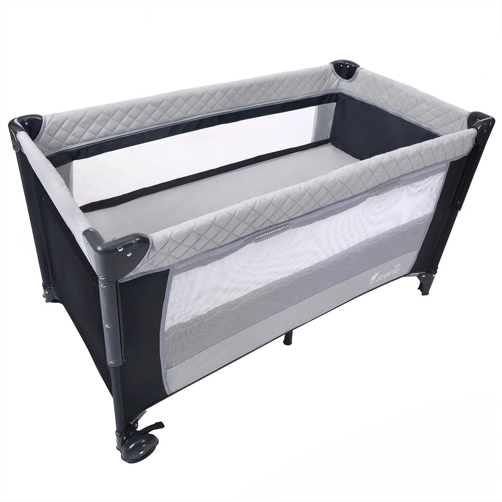 Overnight Travel Cot Collapsible Delivery 3 Levels Bag Mosquito Coat Side Side Side Hanging Mattress