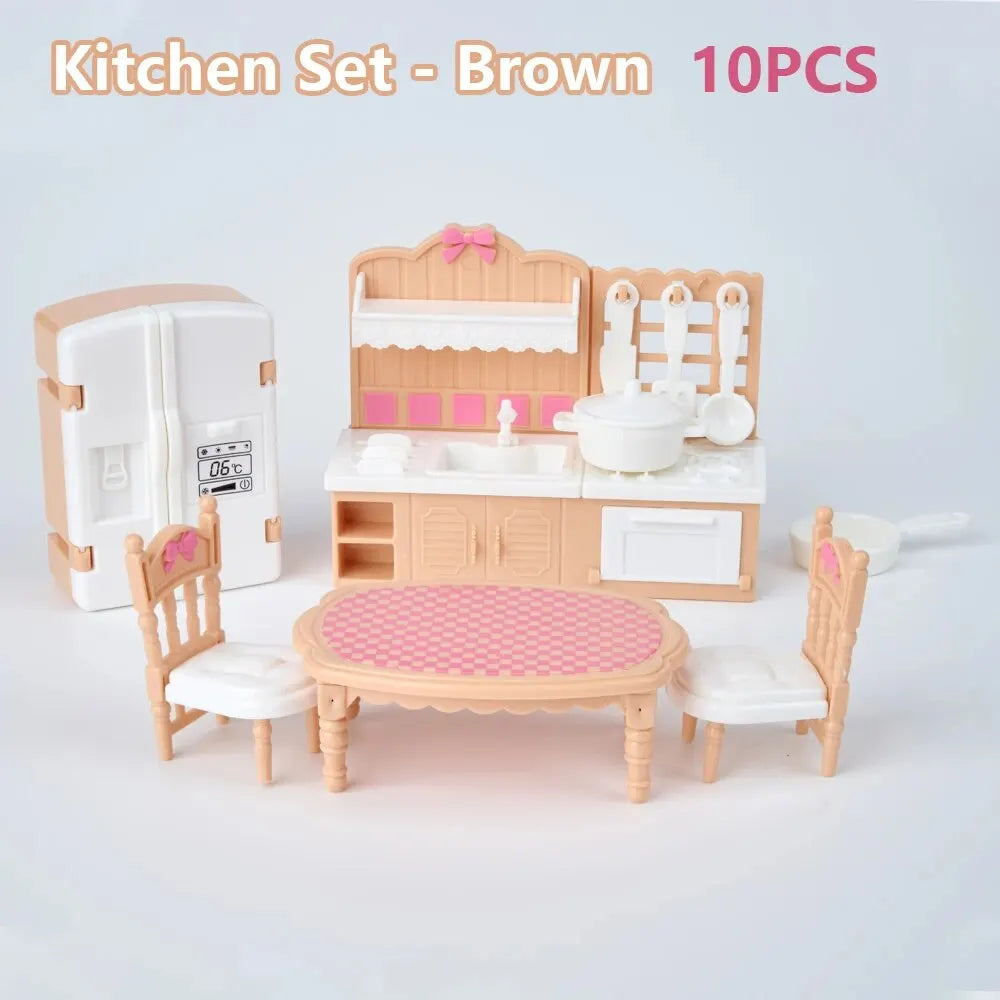 Hot Sale Cute Kawaii Pink Miniature Dollhouse