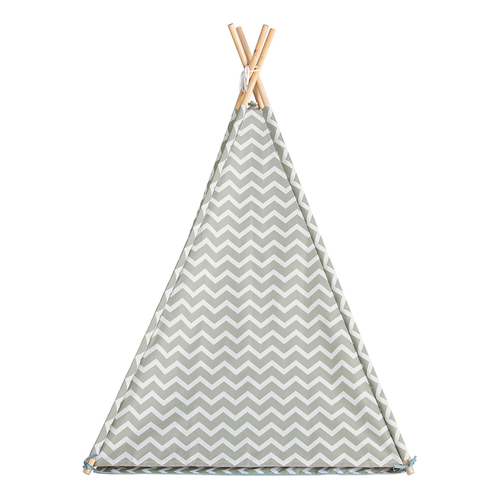 Tipite Tent Game tent for Kids 1 Door and 1 Window Playhouse Kids tent Indian White/Grey
