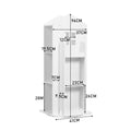 360° rotating bookshelf for children's room 3-layer house-shaped children's bookshelf floor-standing