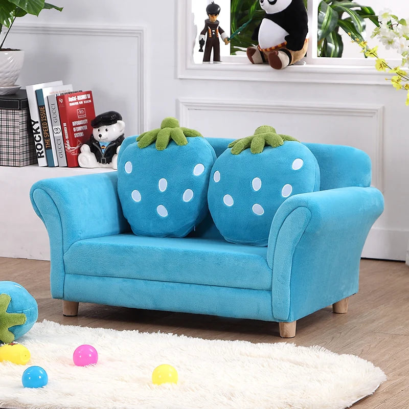 Children's Sofa Cute Cartoon Fabric Strawberry Sofa Modern Tatami Combination Baby Sofa