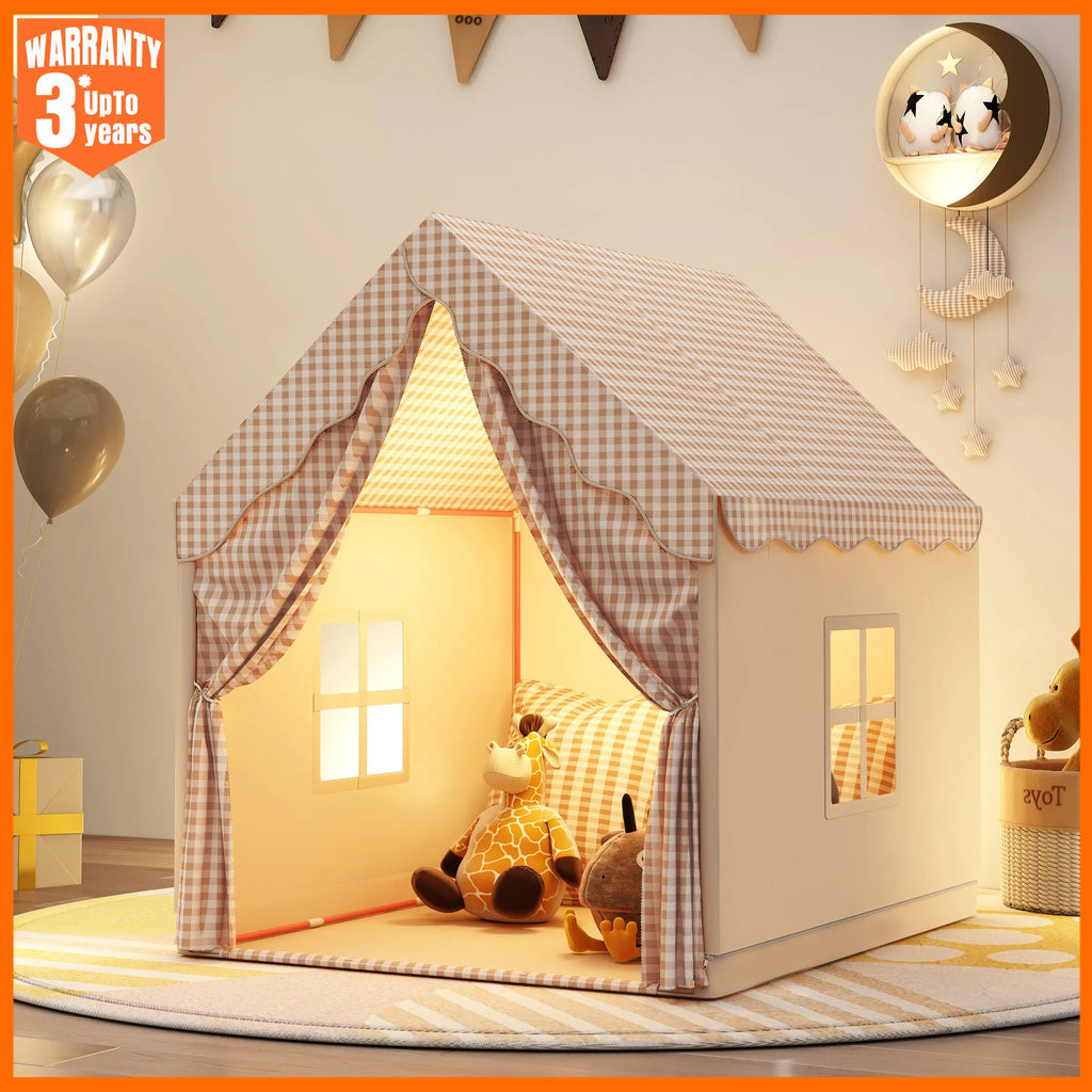 Kids Play Tent Large Portable Indoor Outdoor Toddler Playhouse Children Castle Tent for Fun Imaginative Play