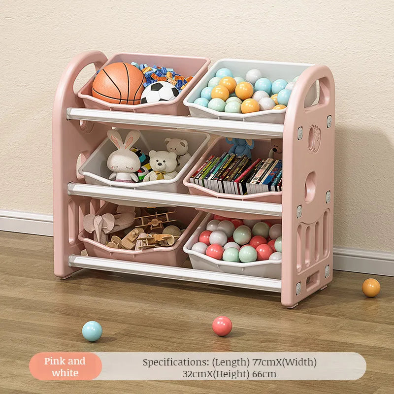Kids' Toy Storage Cabinet & Organiser with Compartments