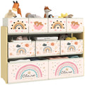 Summit 3-Tier Kids' Toy Storage Rack with 9 Fabric Baskets