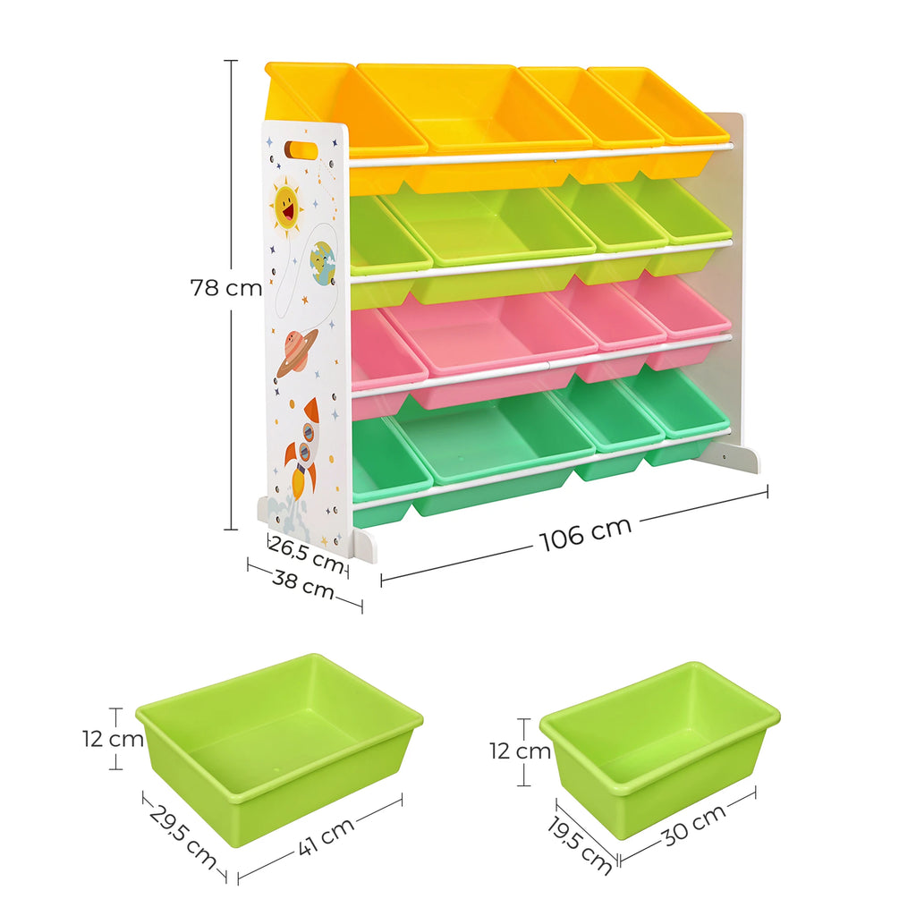 SONGMICS Children's Toy Storage Unit