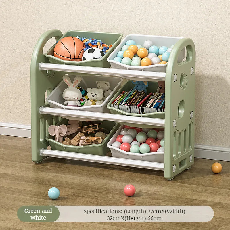 Kids' Toy Storage Cabinet & Organiser with Compartments