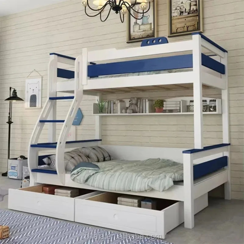 Kids Bedroom Furniture Wooden Bunk Bed