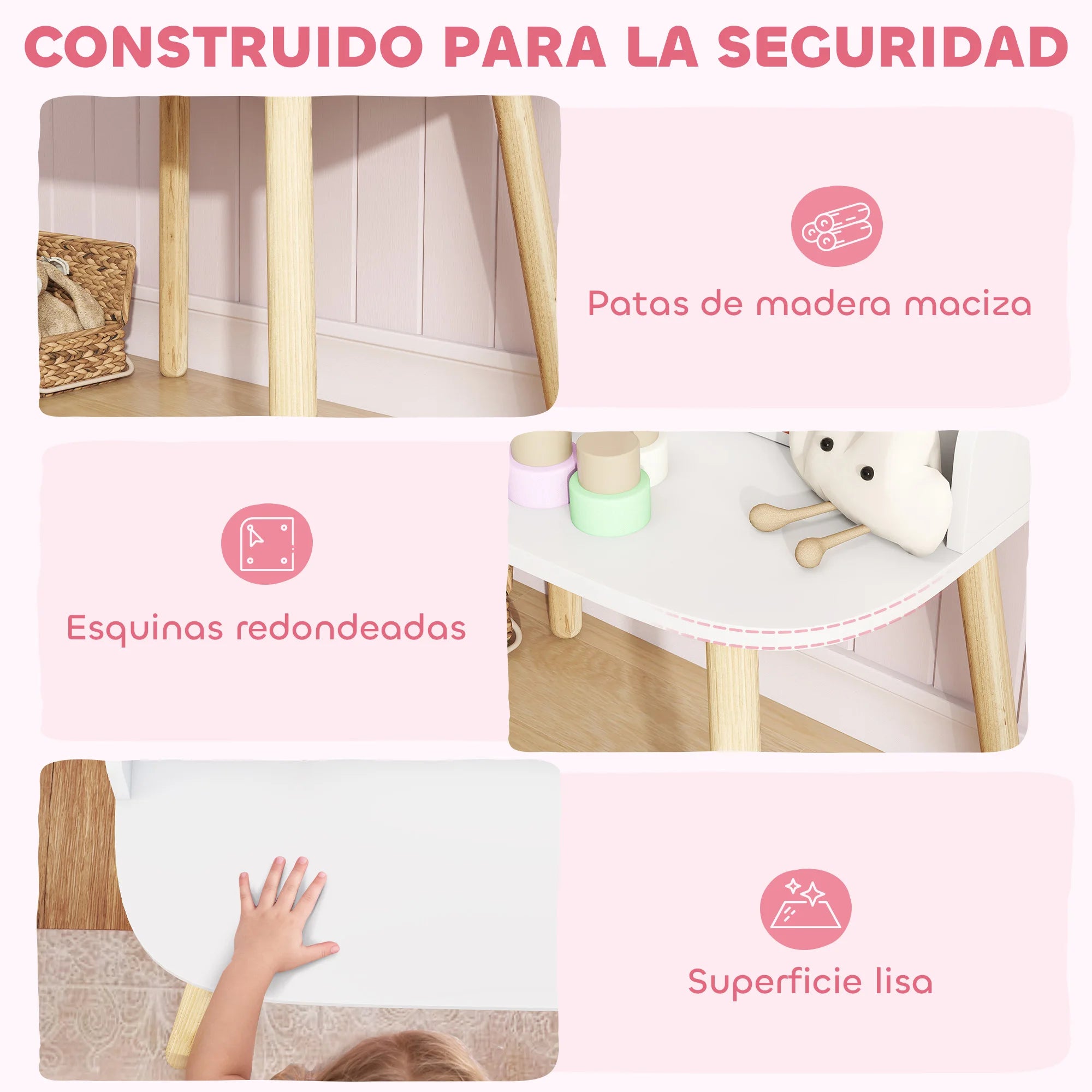 Aiyaplay Girl's Makeup Dressing Table