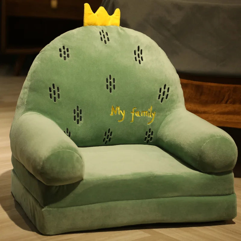 MOMO Children Sofa Cute Cartoon Lazy Folding Small Sofa Bed