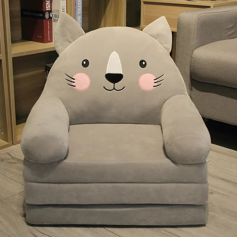 MOMO Children Sofa Cute Cartoon Lazy Folding Small Sofa Bed