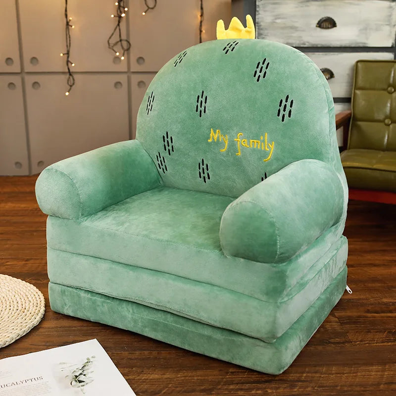 MOMO Children Sofa Cute Cartoon Lazy Folding Small Sofa Bed