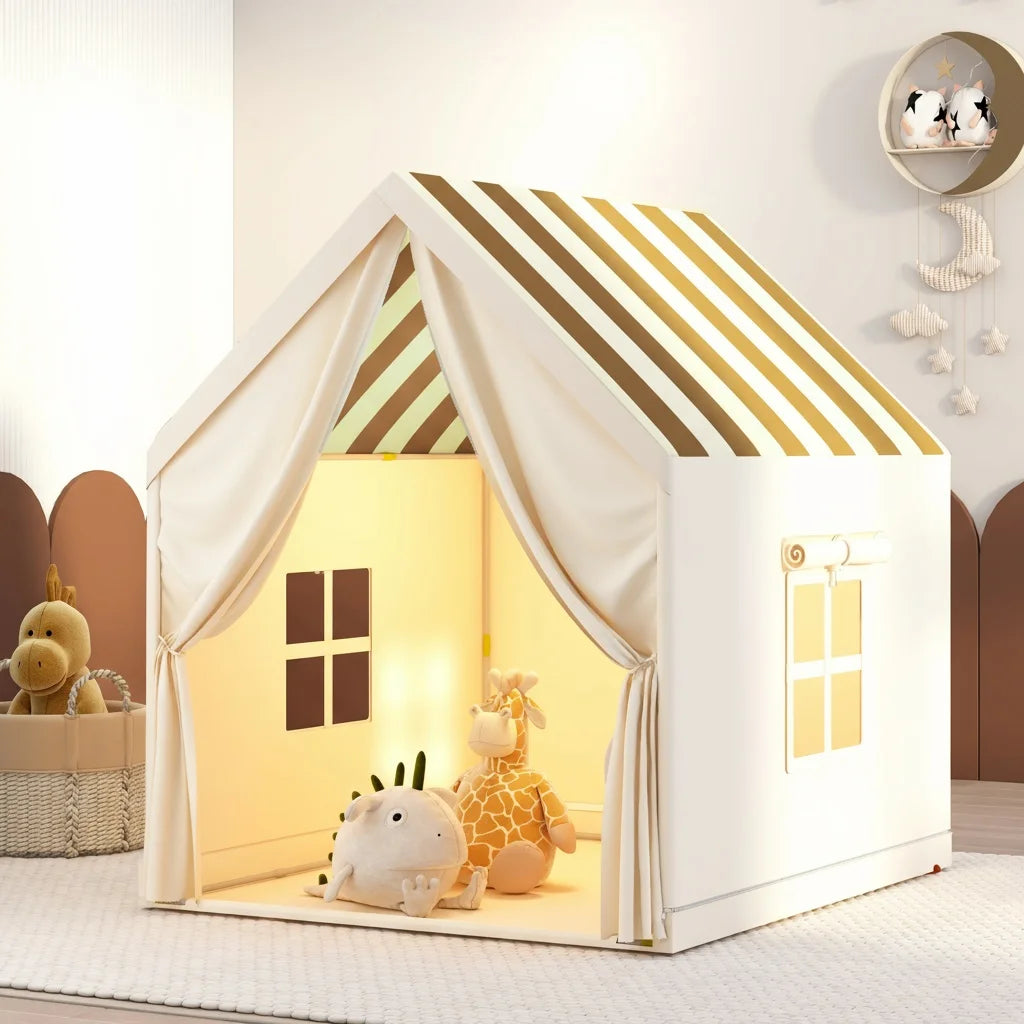 Kids Play Tent Large Portable Indoor Outdoor Toddler Playhouse Children Castle Tent for Fun Imaginative Play