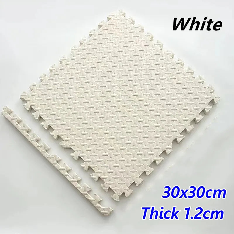 Baby & Kids Interlocking Foam Play Mat Set — 12 Pieces, 1.2cm Thick