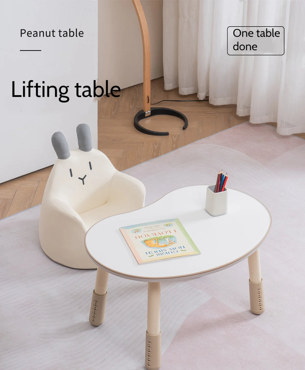 Children's Peanut Table Baby Early Education Learning Table