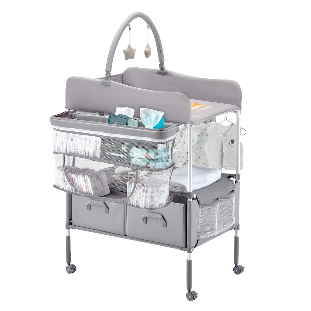SucceBuy Baby Changing Table Foldable Diaper Change Station