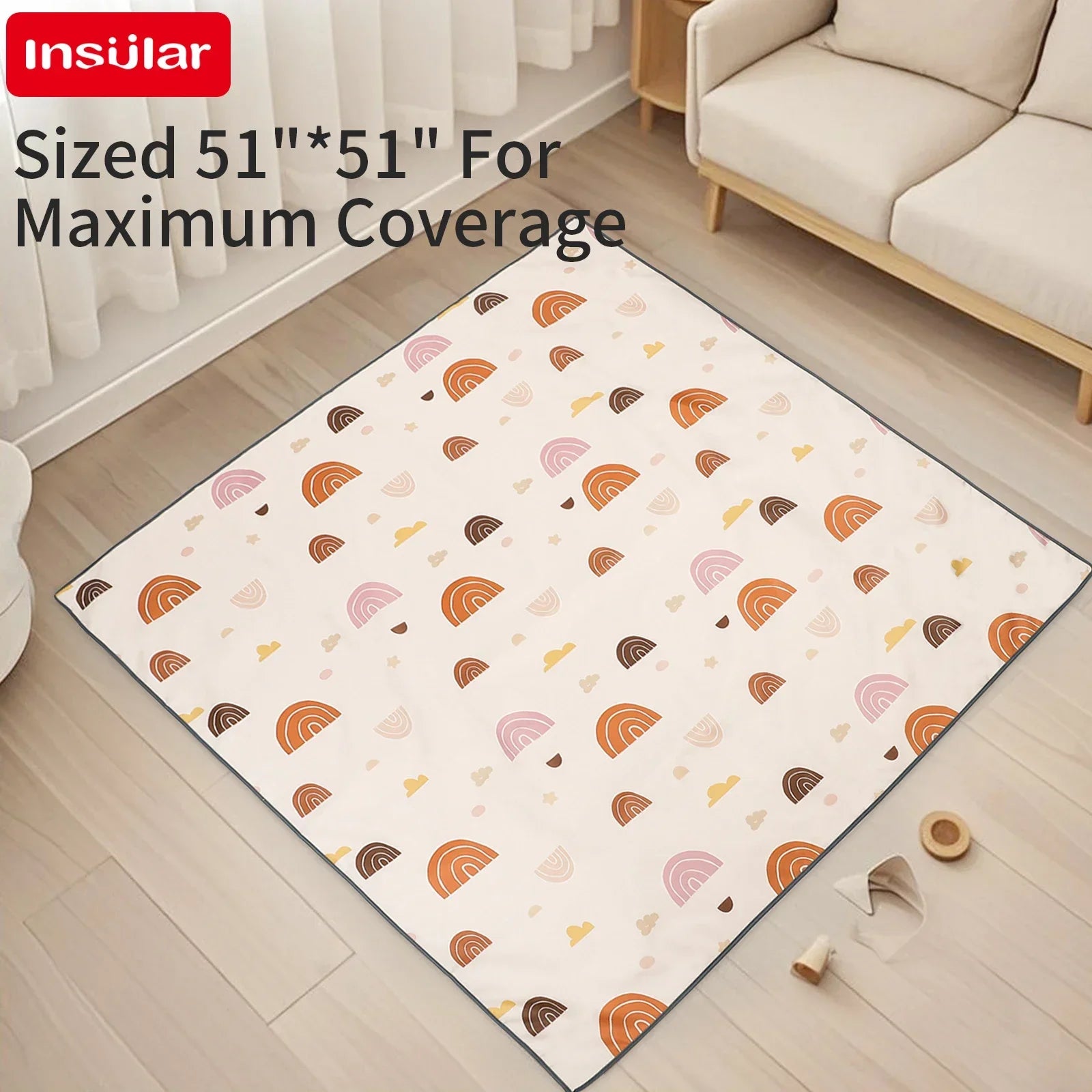 Insular Kids Foldable Educational Mattress Baby Play Mat