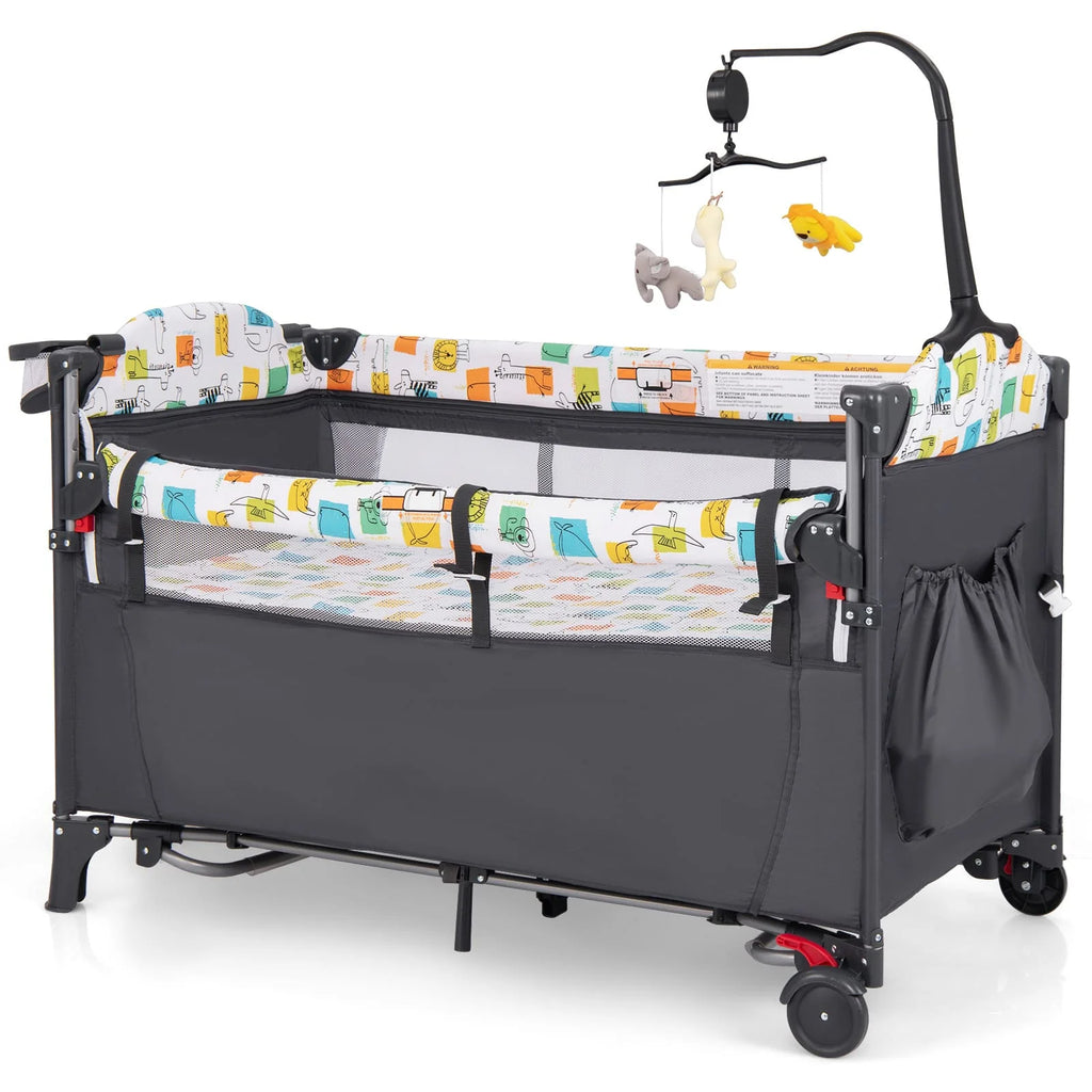 DORTALA 5-in-1 Baby Bassinet Bedside