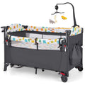 DORTALA 5-in-1 Baby Bassinet Bedside