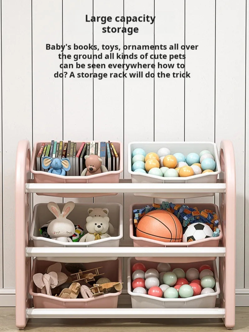 Kids' Toy Storage Cabinet & Organiser with Compartments