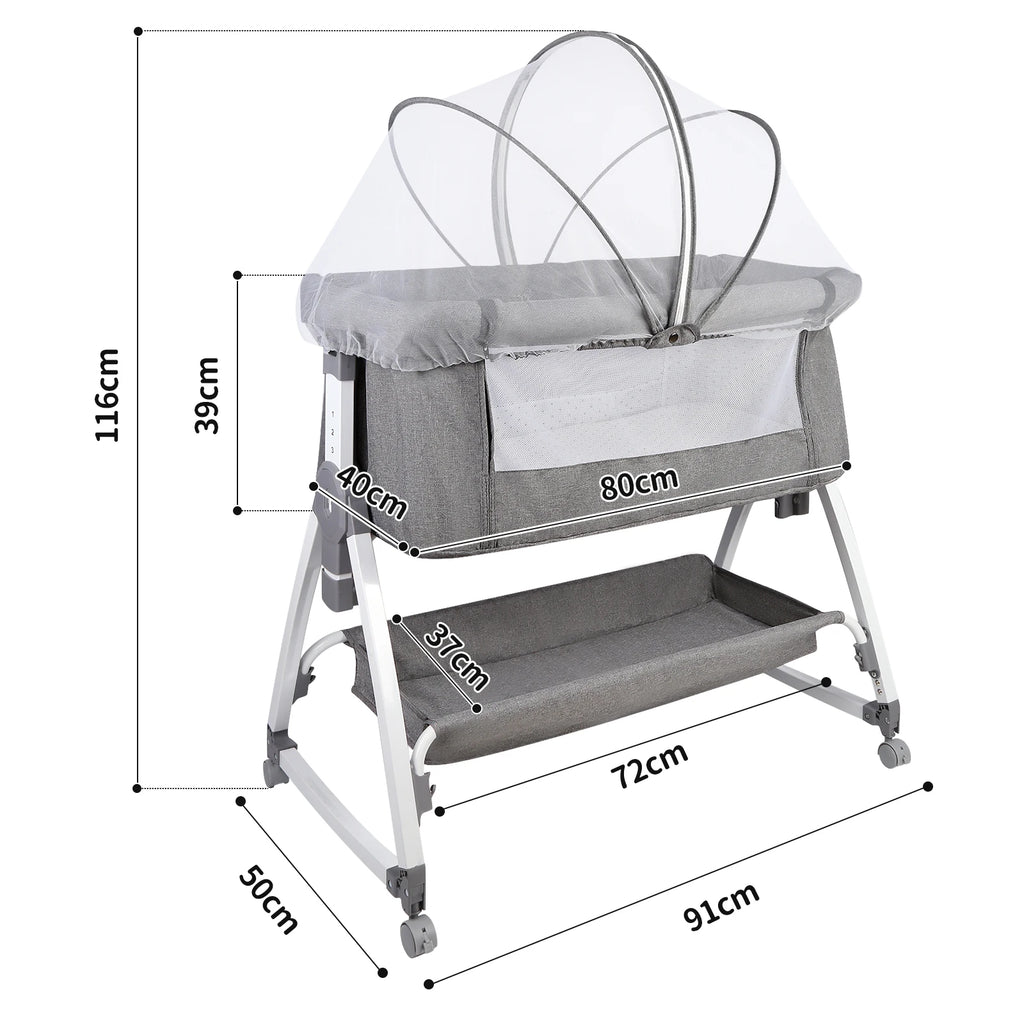 6-in-1 Co-Sleeper &amp; Adjustable Travel Bassinet