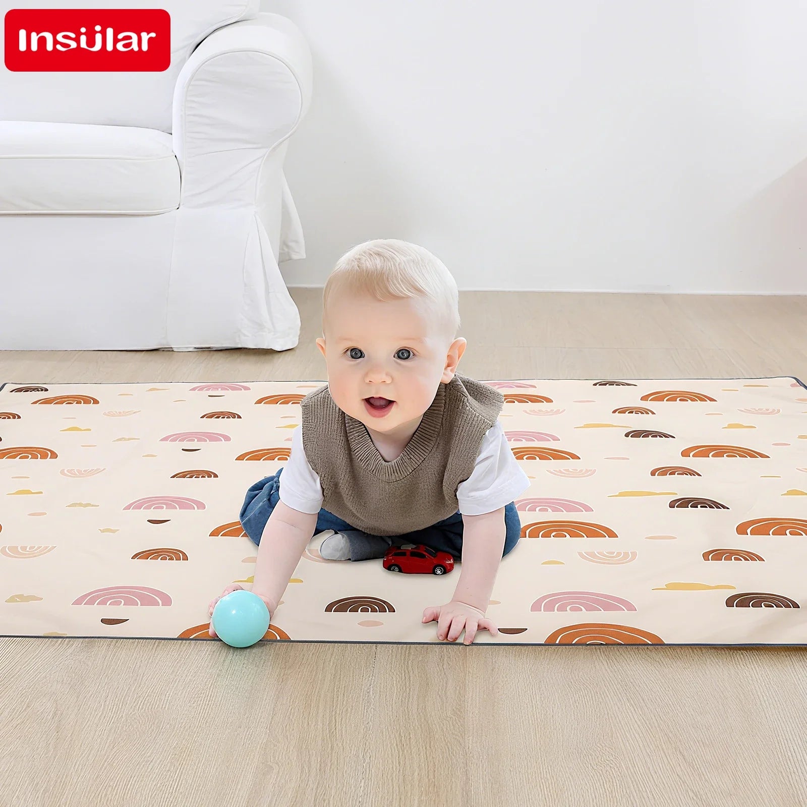 Insular Kids Foldable Educational Mattress Baby Play Mat