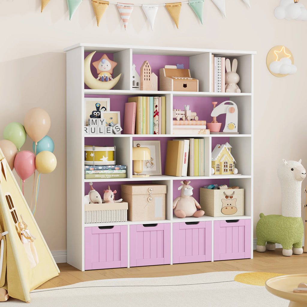 Getone Kids Toy Storage Unit Childrens Bookcase