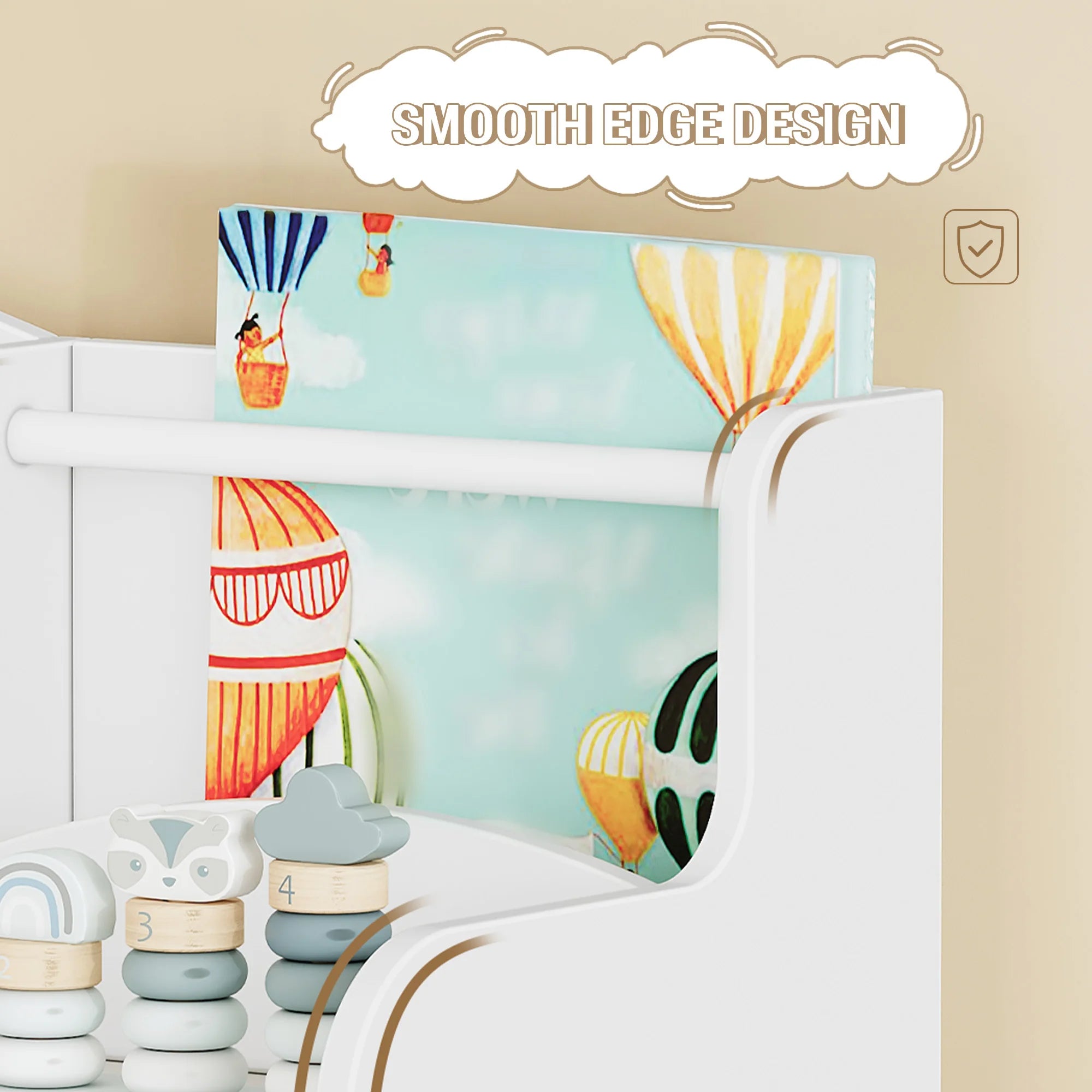 Children's Bookcase, Wooden Bookcase