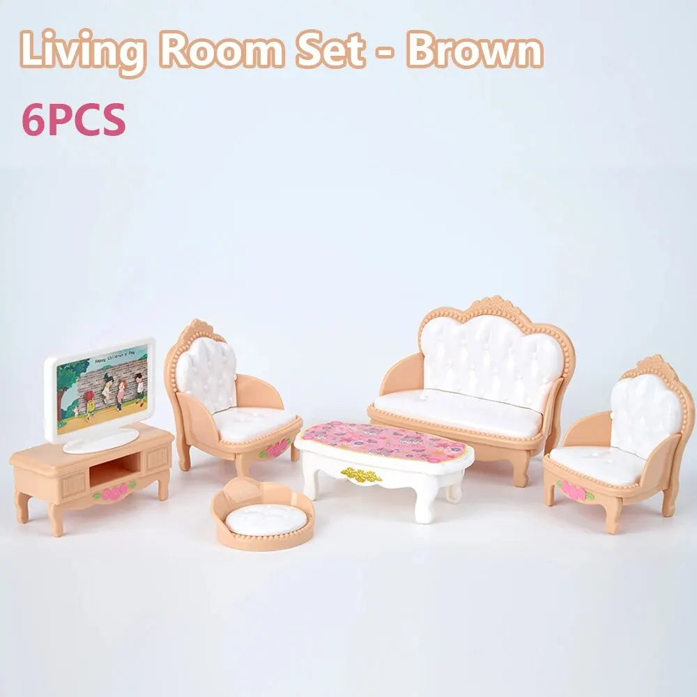 Hot Sale Cute Kawaii Pink Miniature Dollhouse