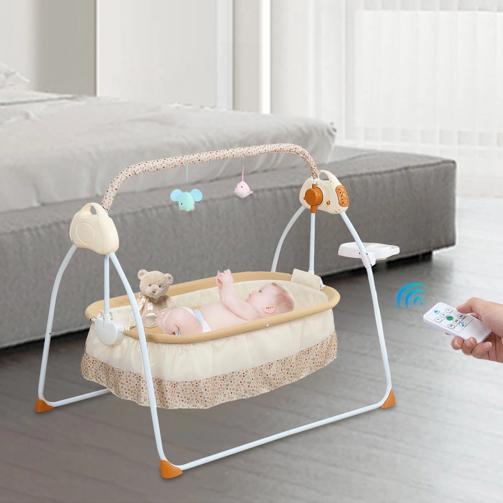 Electric Cradle Foldable Electric Baby Cradle