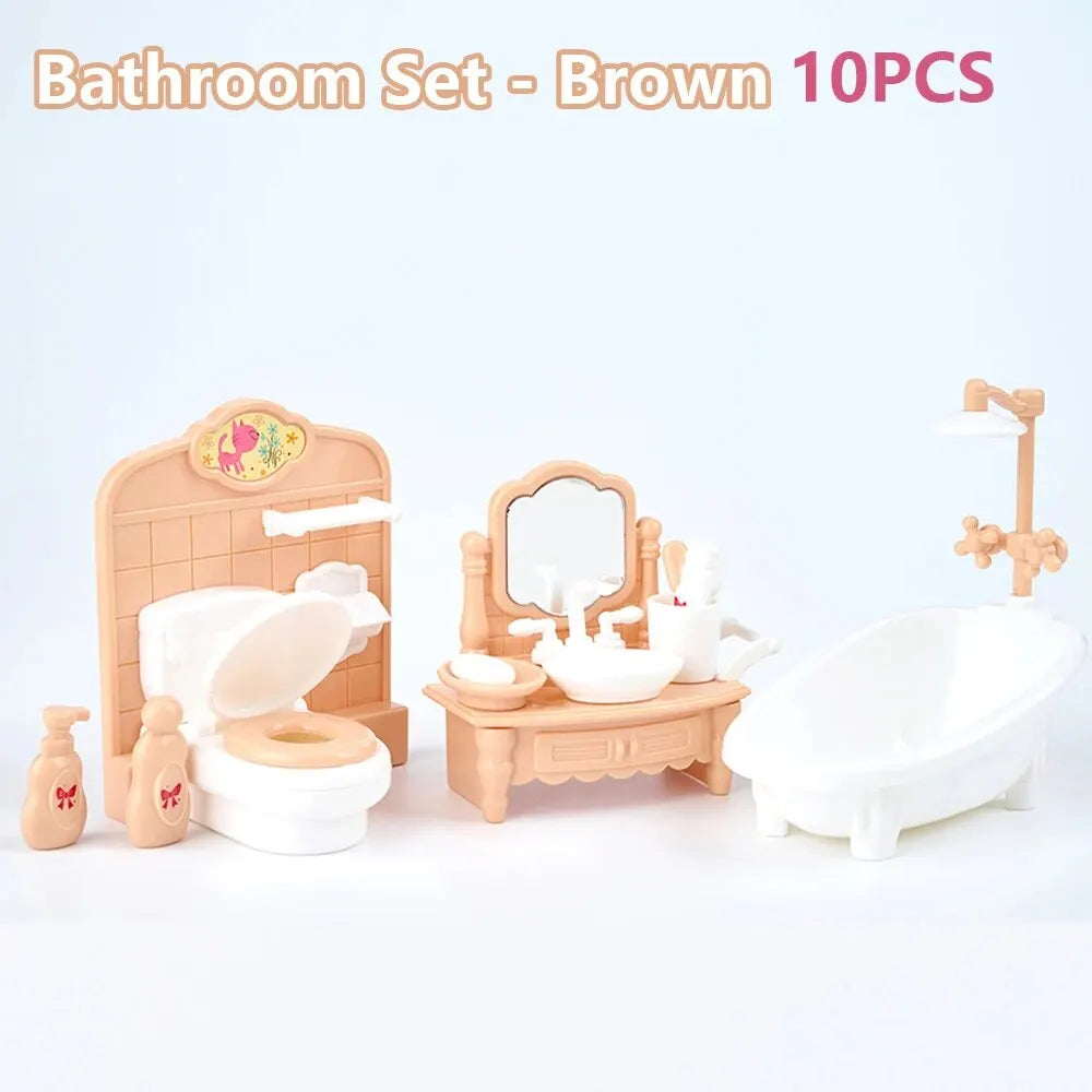Hot Sale Cute Kawaii Pink Miniature Dollhouse