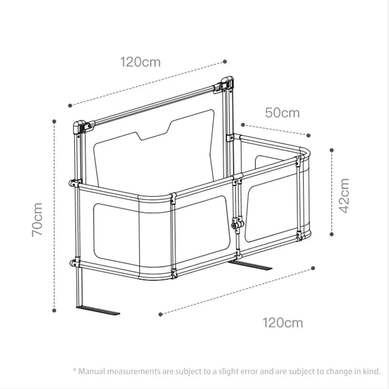 Foldable Baby Cot Dual-use Comfortable Toddler Infant Sleeping Bed