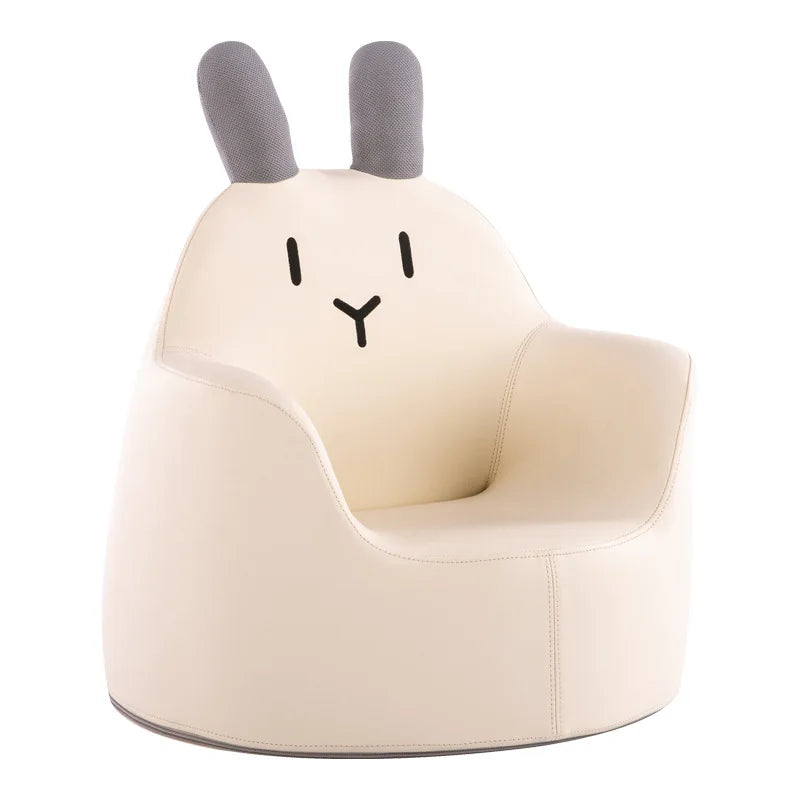 Kids' Cartoon Animal Character Plush Sofa Chair