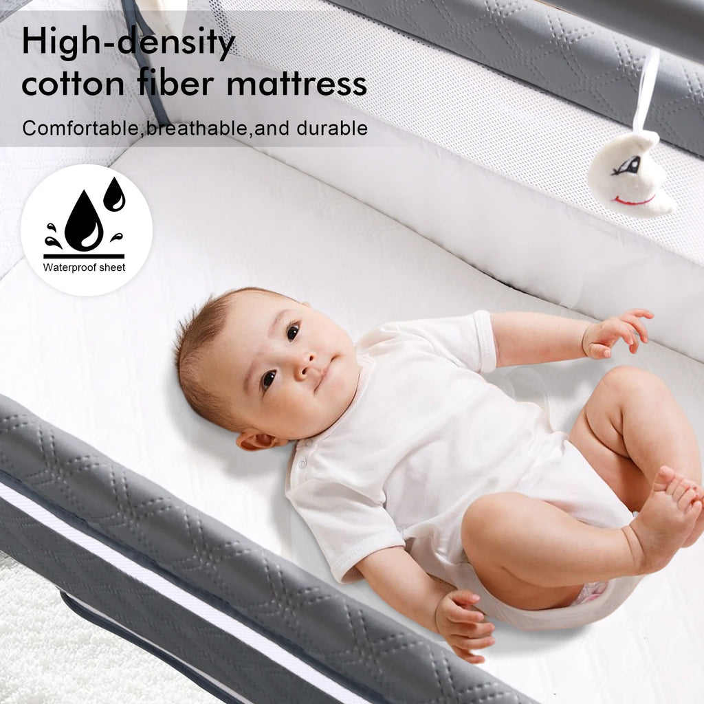 Smart Electric Baby Bassinet Crib Cradle Auto Rocking