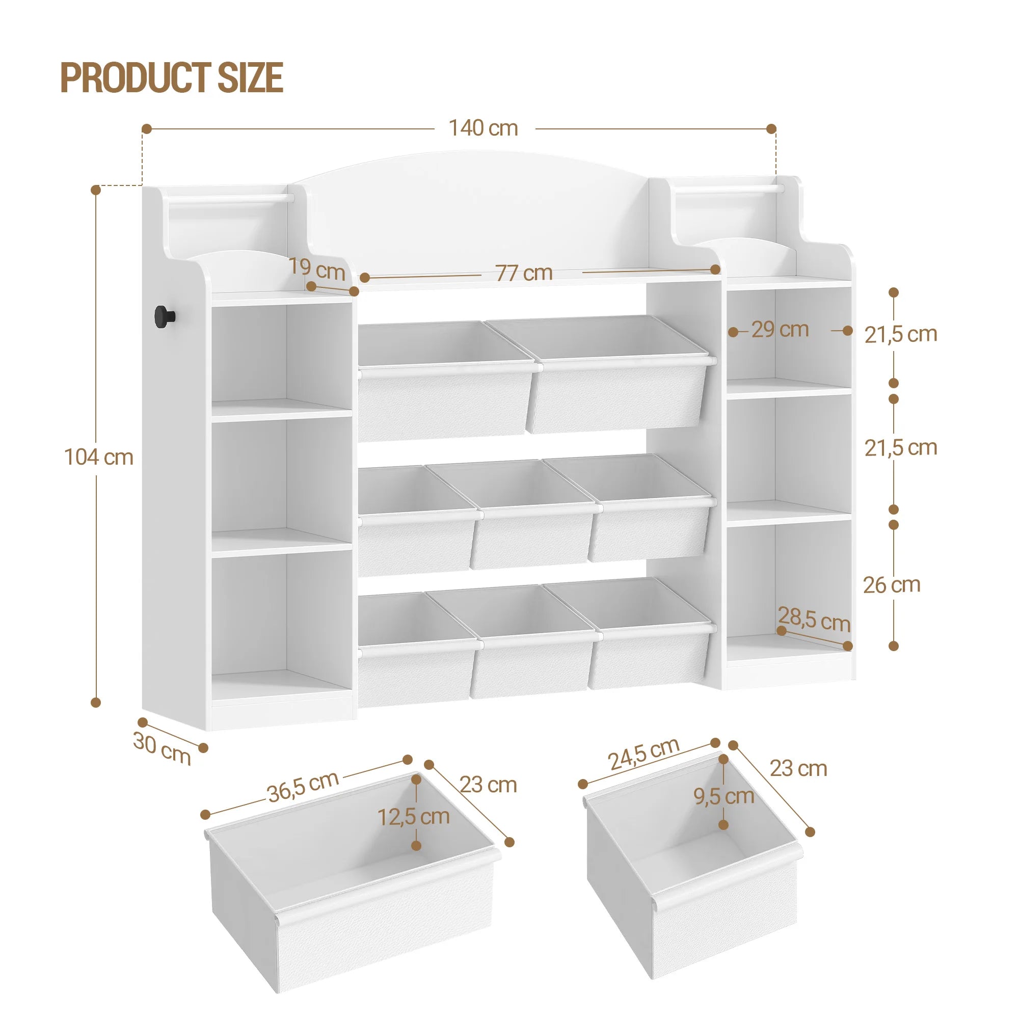 Children's Bookcase, Wooden Bookcase