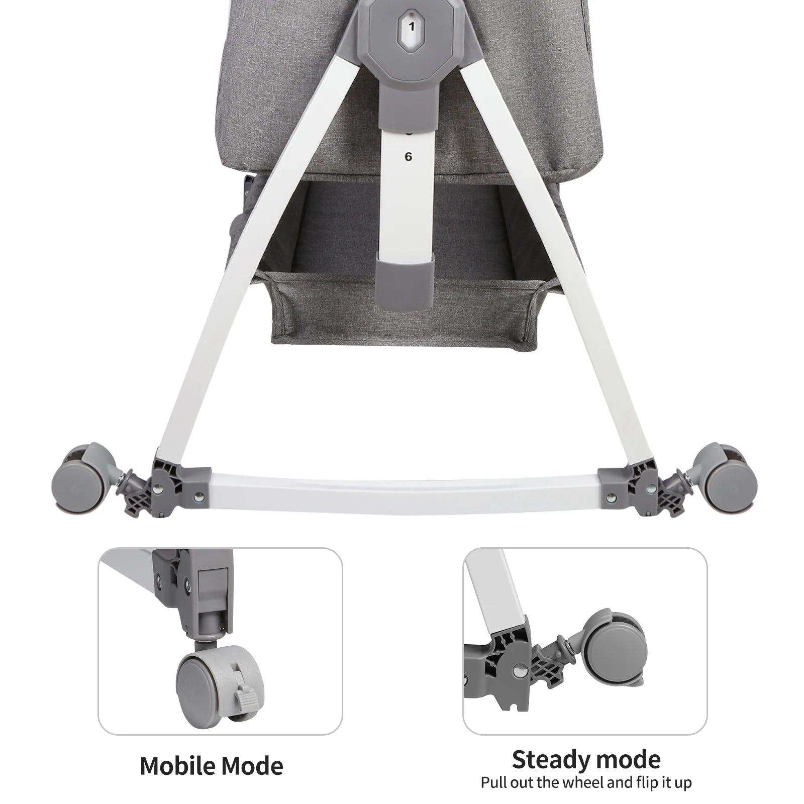 6-in-1 Co-Sleeper &amp; Adjustable Travel Bassinet