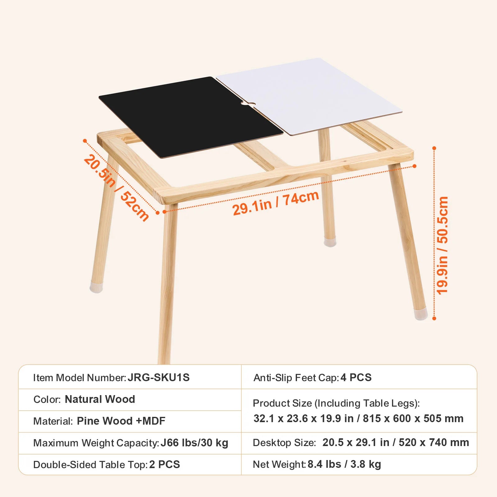 Summit Multi-Functional Wooden Kids' Sensory & Activity Table with Storage
