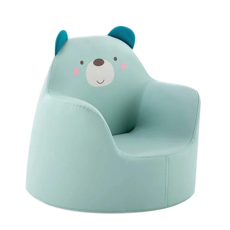Kids' Cartoon Animal Character Plush Sofa Chair