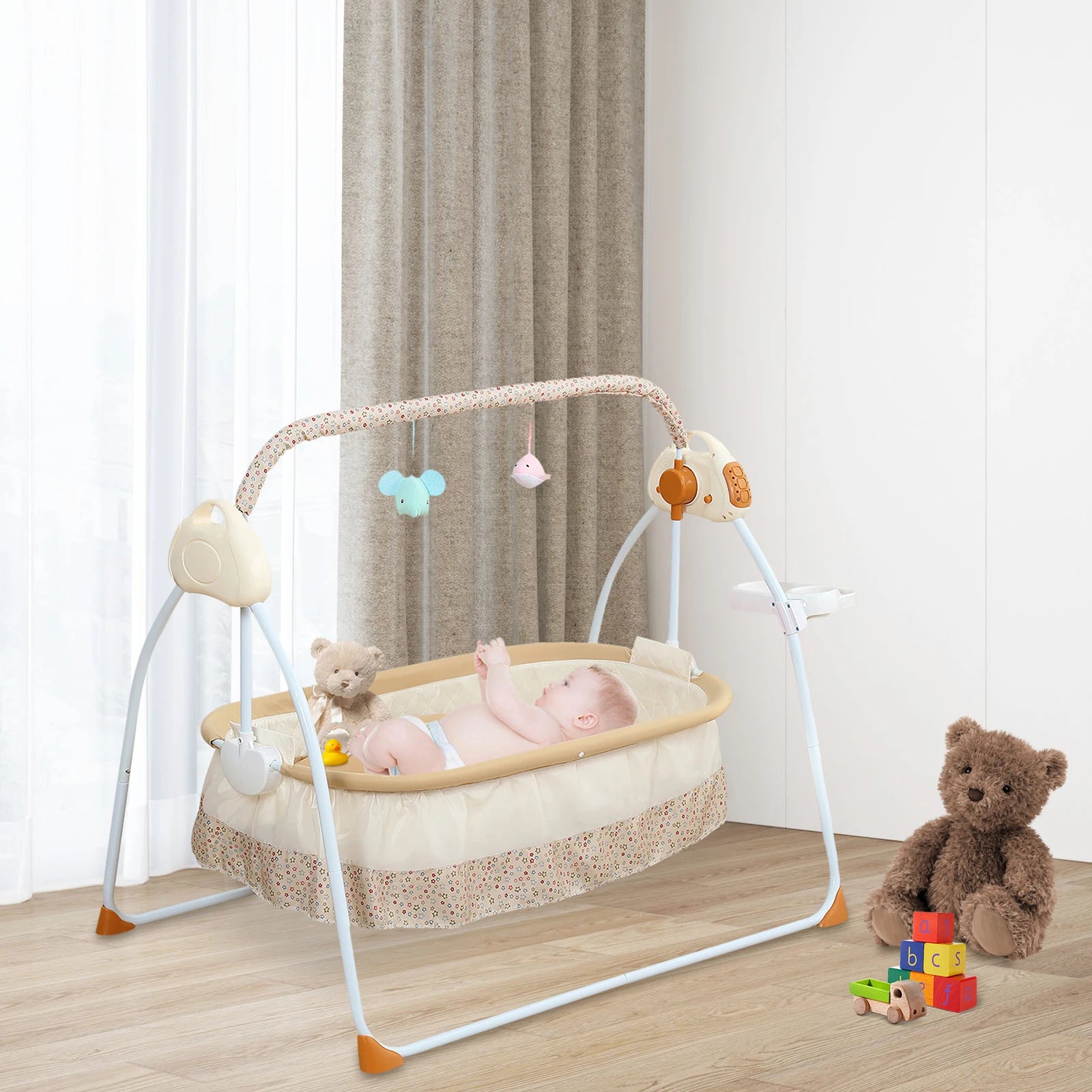 Electric Cradle Foldable Electric Baby Cradle