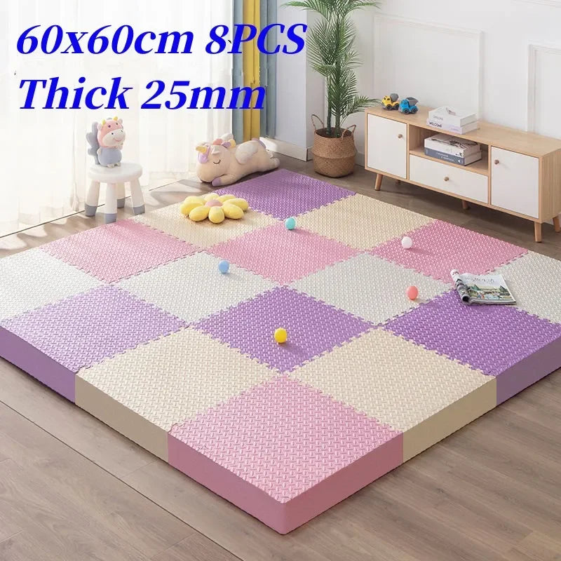 Extra-Thick Interlocking Foam Play Mat Set