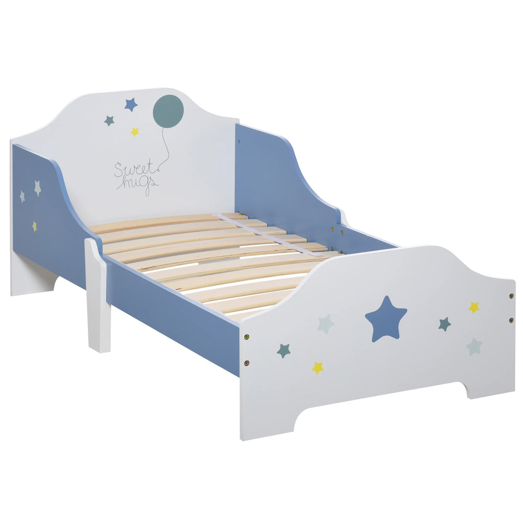 Celestial Wooden Junior Bed – Blue Star Edition