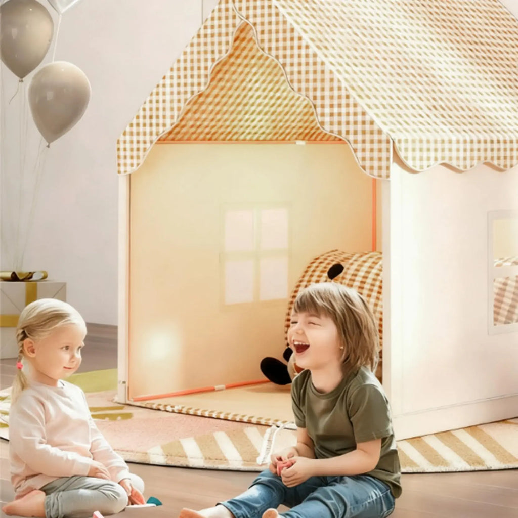 Kids Play Tent Large Portable Indoor Outdoor Toddler Playhouse Children Castle Tent for Fun Imaginative Play