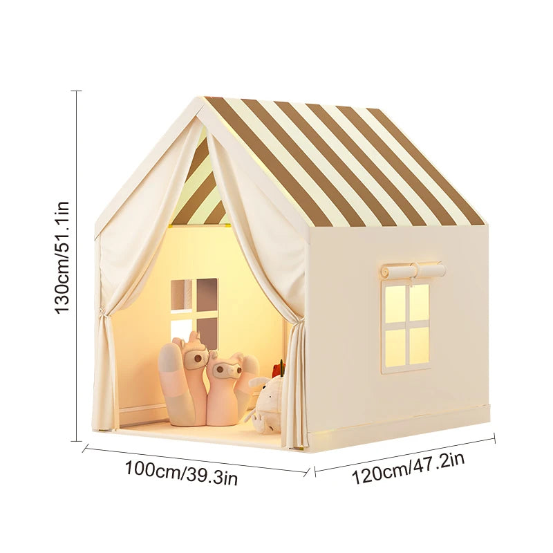 Kids Play Tent Large Portable Indoor Outdoor Toddler Playhouse Children Castle Tent for Fun Imaginative Play
