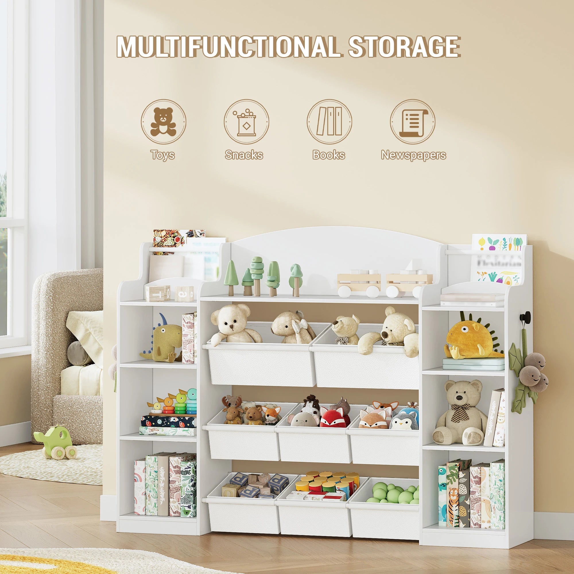 Children's Bookcase, Wooden Bookcase