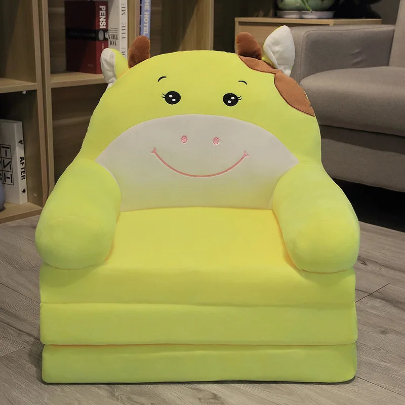 MOMO Children Sofa Cute Cartoon Lazy Folding Small Sofa Bed