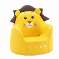 Kids' Cartoon Animal Character Plush Sofa Chair