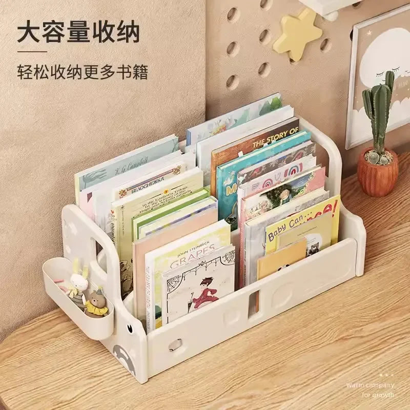 Kids' Wooden Bookcase & Toy Storage Shelf