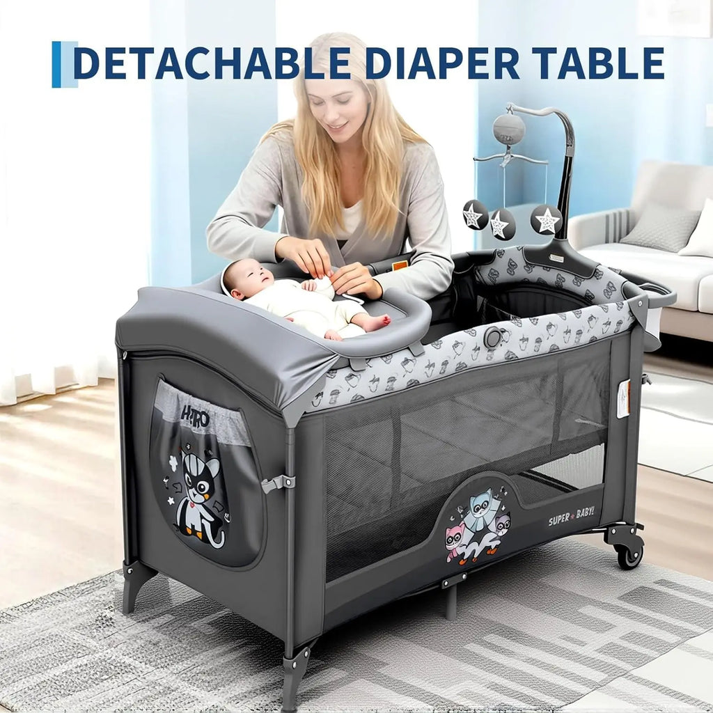 5 In 1 Foldable Baby Bedside Sleeper